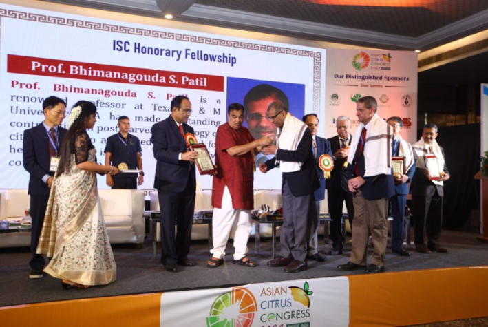 World-renowned researcher named honorary fellow by Indian Society of Citriculture Patil also distinguished panelist at inaugural Asian Citrus Congress-2023